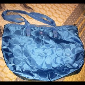 Coach Signature Nylon Tote